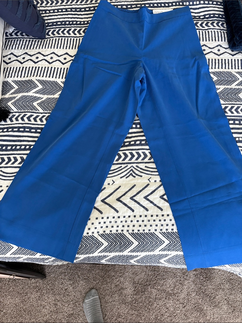 Bright Royal Blue Wide Leg Pants - Picture 4 of 7